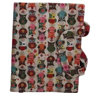 Owl Print Fabric Book Cover NEW
